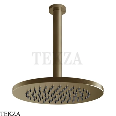 Gessi 316 SHOWER Верхняя душевая лейка D21,8 с креплением под размер 54153-791, Deep Bronze Brushed PVD