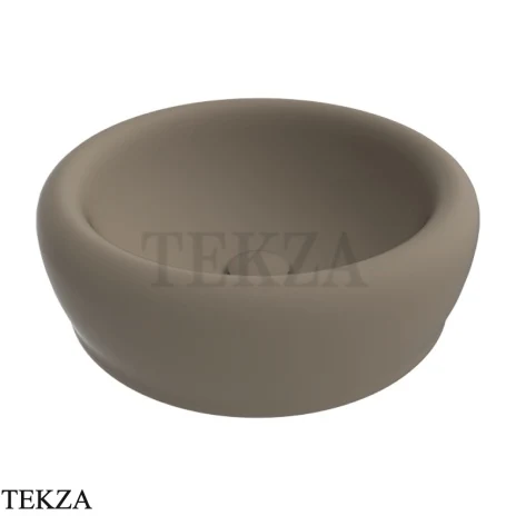 Flaminia Siena раковина накладная 46×46×15 см, коричневый Fango матовый