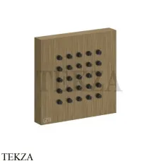 Gessi Rettangolo shower Боковая форсунка квадратная 32973-713, Antique Brass