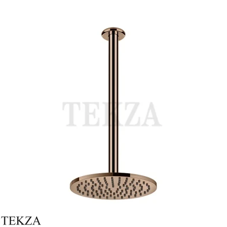 Gessi Goccia Верхний душ с потолочным кронштейном под размер 33664-030, Copper PVD
