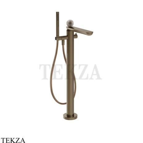 Gessi Perle Смеситель для ванны напольный, внешняя часть 74629-761, бронза Coffee