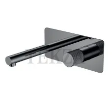 Boheme Stick Смеситель для раковины из стены, комплект Stick 125-SGM.3 Shine Gun Metal LINEA Boheme Stick Смеситель для раковины из стены, комплект Stick 125-SGM.3 Shine Gun Metal LINEA