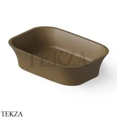 Dea Design Washbasins Раковина настольная 55х38 Solid Surface DD9030 550 1, Dark Camel №1