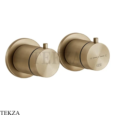 Gessi 316 SHOWER Термостат для душа на 3 выхода, внешняя часть 54236-726, Warm Bronze Br.