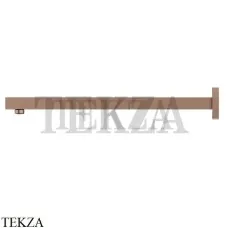 Newform Кронштейн для душа квадратный настенный L=420 26585.59.067, PVD Br. Copper Bronze