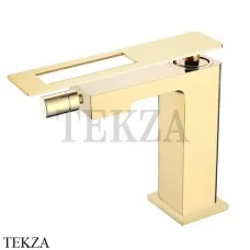 Boheme Q Смеситель для биде однорычажный, без гарнитура 146-GG, Золото глянец