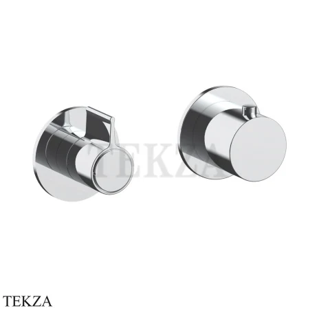 Fantini Flora Термостат для душа, 2 потока, внешняя часть 7602J723B, хром глянец