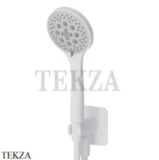 Newform Душевой комплект, душ круглый 3 режима, ABS с выводом 853.01.014, Matt white