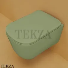 Kerasan Tribeca Унитаз подвесной без ободка, сиденье микролифт 511411, Verde muschio