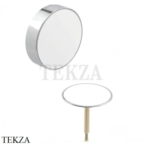 Geberit Split Декоративный комплект d52, для слива-перелива с подводом воды через перелив, хром-белый