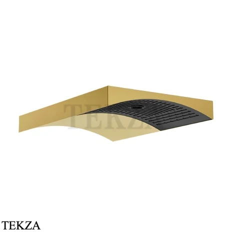 Gessi Haute Culture Shower Верхняя регулируемая лейка с настенным держателем 57506-716, золото Brushed