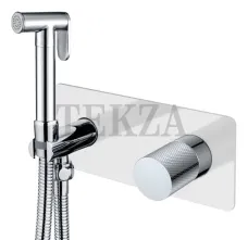 Boheme Stick Гигиенический душ со смесителем Stick 127-WCR.2 White TOUCH Chrome