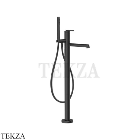Gessi INGRANAGGIO Смеситель для ванны напольный, с гарнитуром 63528-299, Black XL