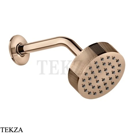 Gessi INCISO SHOWER Верхняя душевая лейка с кронштейном 58189-030, Copper PVD