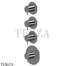 Newform XT Термостат для душа на 3 потока, внешняя часть, 67600E.58.063, PVD Gun metal