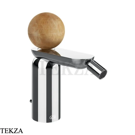 Gessi Perle Смеситель для биде с донным клапаном 74367-031, хром глянец