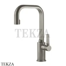 Gessi INCISO Смеситель для раковины высокий, ручка сбоку, без гарнитура 58006-149, Finox Brushed Nickel