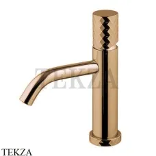 FIMA Carlo Frattini Spillo TECH X Смеситель для раковины, с донным клапаном F3031TXSXZS, Brushed Amber Bronze