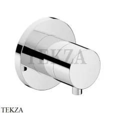 Keuco IXMO Comfort Вентиль запорный, переключатель на 2 потока, круг, внешняя часть 59557171001, алюминий finish