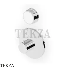 Zucchetti Savoir Термостат для душа, 1 поток, внешняя часть ZSV659.CW, хром глянец-белый