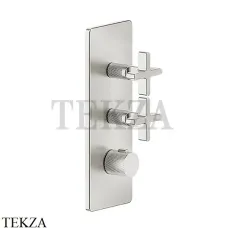 Gessi INCISO WELLNESS Термостат 2 выхода, внешняя часть 58224-149, Finox Brushed Ni