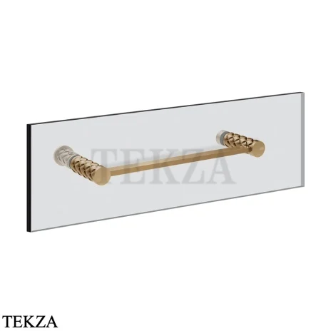Gessi Pelle Tresse Полотенцедержатель для крепления на стекло, 30 см 78611-726, Warm Bronze Br. PVD