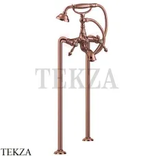 FIMA Carlo Frattini EPOQUE Напольный смеситель для ванны, с гарнитуром F5054/4RA, медь Brushed