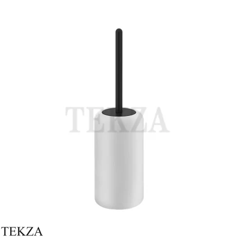 Gessi Goccia Ершик напольный, белая керамика 38043-299, Matte Black