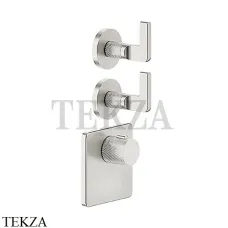 Gessi INCISO WELLNESS Термостат 2 выхода, внешняя часть 58214-149, Finox Brushed Nickel