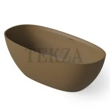 Dea Design Edge Ванна отдельностоящая овальная 160x76 Solid Surface DD8928 1600 1, Dark Camel №1