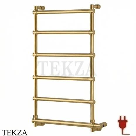 Margaroli Sole 512-6 Полотенцесушитель электрический 5124706BBBPVD, Brushed Brass PVD