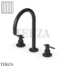 Zucchetti Helm Vertical Смеситель для раковины, без донного клапана ZHL516.XP81G2, brushed total black PVD