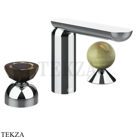 Gessi Perle Смеситель для раковины на 3 отв., без гарнитура 74858-031, хром глянец