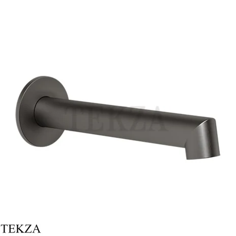 Gessi ANELLO Излив для ванны настенный монтаж 63603-707, Black Metal Brushed PVD