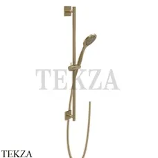 Gessi RILIEVO Штанга в комплекте с душевой лейкой и шлангом 59245-726, Warm Bronze Br
