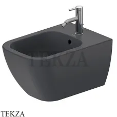 Duravit Happy D.2 Биде подвесное, 1 отверстие под смеситель 2258151300, цвет антрацит