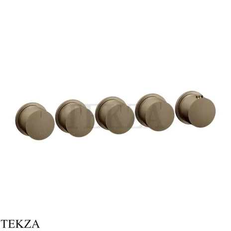 Gessi Habito Bath-shower Термостат на 4 потока, внешняя часть 63438-761, Coffee Bronze Br. PVD