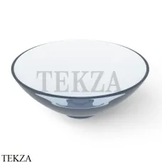 Dea Design Washbasins Раковина настольная круглая Glasstech DD9063 400 R7, Royal Blue R7
