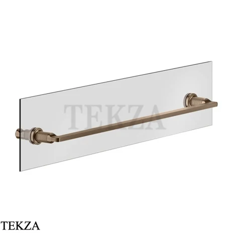 Gessi INCISO accessories Полотенцедержатель для крепления на стекло, 60 см 58617-761, Coffee Bronze Br. PVD