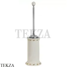 Migliore Provance Ершик туалетный напольный, с декором 17657, хром глянец