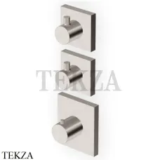 Zucchetti Pan Термостат для душа, 2 выхода, внешняя часть ZP8660.C3, brushed nickel