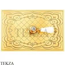 Migliore Ottone Classic «Сетка» Панель смыва 24246, без ручки смыва (декор 1) 24246, золото глянец