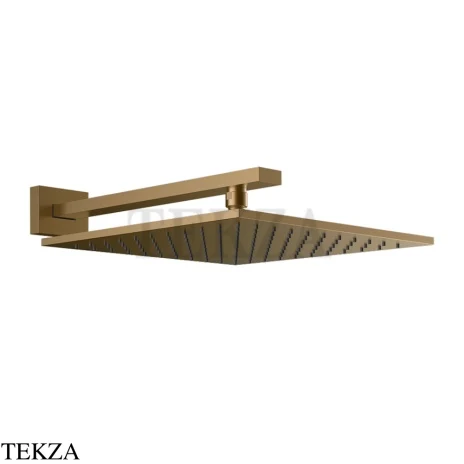 Gessi Rettangolo shower Верхний душ с кронштейном 15185-791, Deep Bronze Brushed PVD