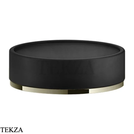 Gessi INCISO accessories Мыльница настольная, черный 58526-720, Nickel PVD