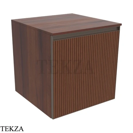 Flaminia Cubika тумба под раковину подвесная 50×50×50 см, 1 ящик, орех Noce Greca