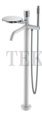 Boheme Stick Смеситель для ванны напольный, комплект Stick 129-WCR.2 White TOUCH Chrome