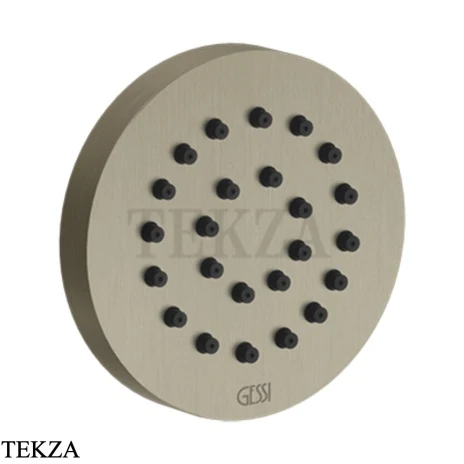 Gessi INCISO SHOWER Боковая форсунка круглая 32971-149, Finox Brushed Nickel