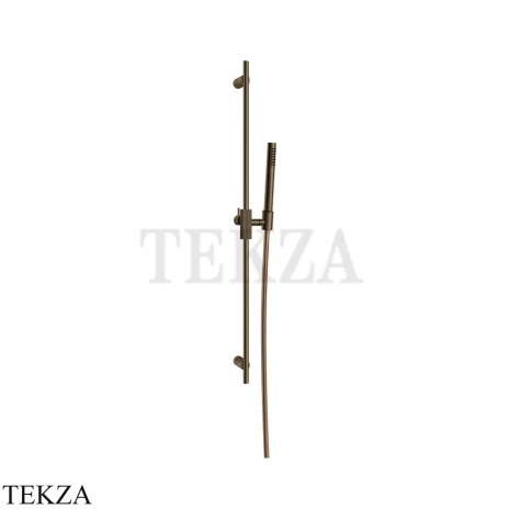 Gessi INGRANAGGIO Штанга в комплекте с душевой лейкой 63584-761, Coffee Bronze Br. PVD