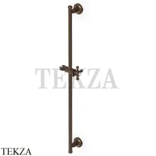 Zucchetti Agora Classic Душевая штанга с держателем Z93107.P21, brushed chocolate PVD
