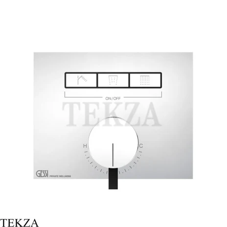 Gessi HI-FI Однорычажный смеситель, на 3 поток, внешняя часть 63081-031, хром глянец